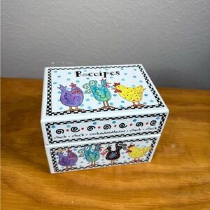 Colorful‎ Chicken Recipe Box